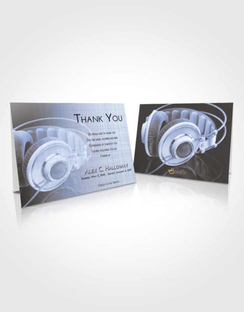 Funeral Thank You Card Template Splendid Music Alley