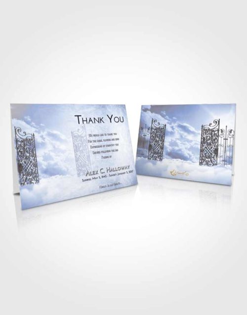 Funeral Thank You Card Template Splendid Pearly Gates of Heaven