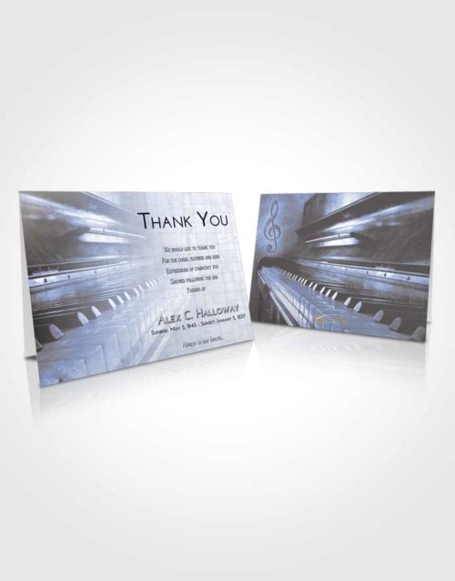 Funeral Thank You Card Template Splendid Piano Passion