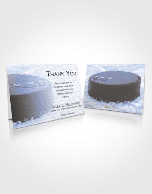 Funeral Thank You Card Template Splendid Puck of Honor