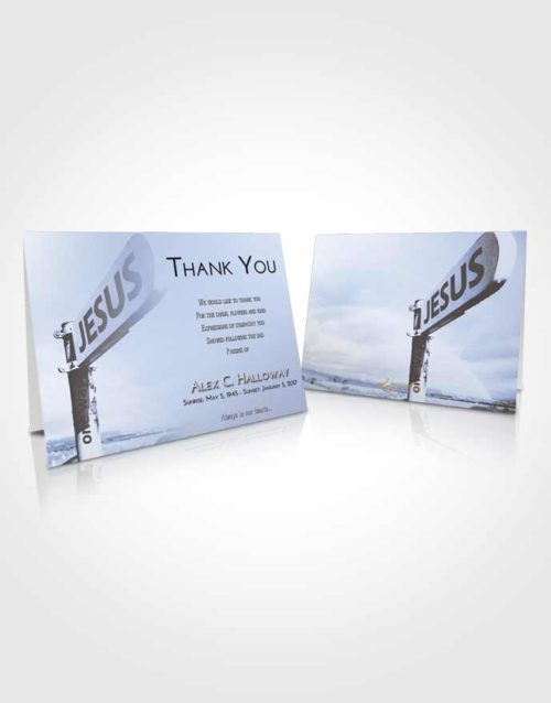 Funeral Thank You Card Template Splendid Road to Jesus
