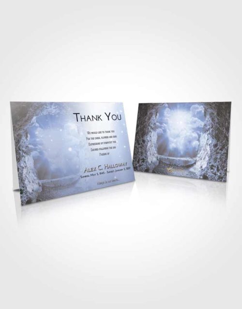Funeral Thank You Card Template Splendid Rocky Gates to Heaven