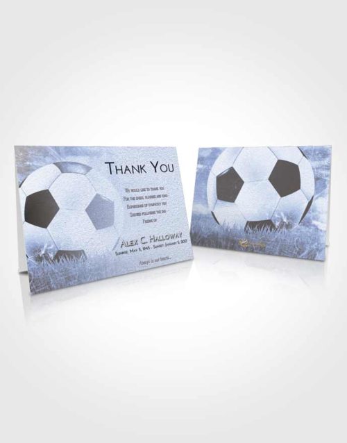 Funeral Thank You Card Template Splendid Soccer Dreams