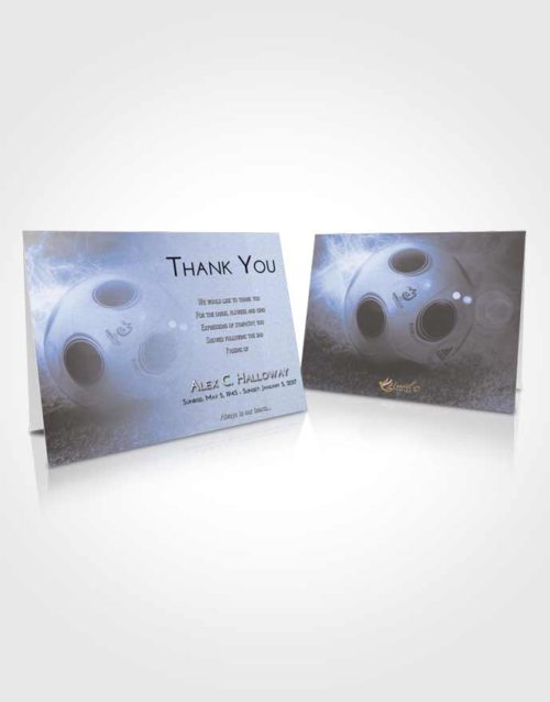 Funeral Thank You Card Template Splendid Soccer Miracle