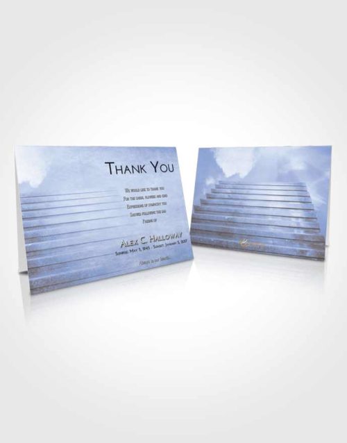 Funeral Thank You Card Template Splendid Stairway Into the Sky
