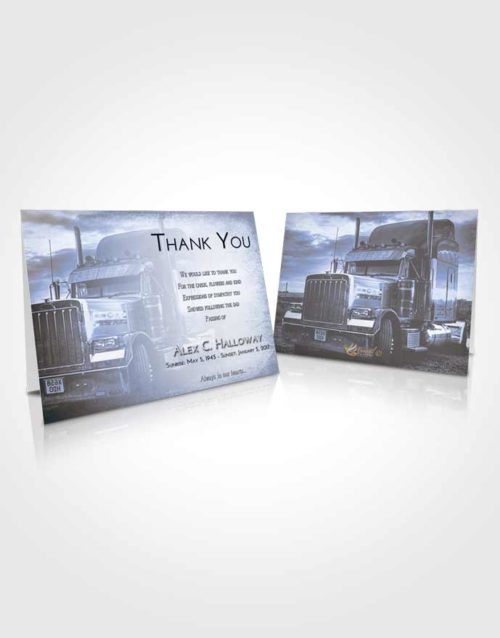 Funeral Thank You Card Template Splendid Trucker Drive
