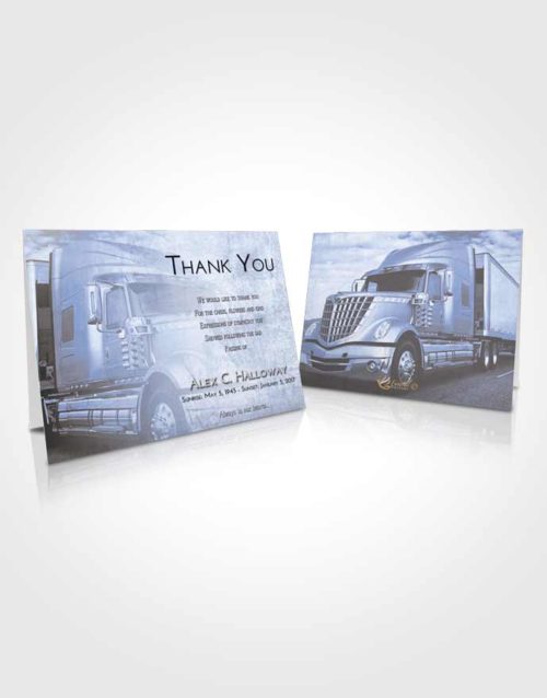 Funeral Thank You Card Template Splendid Trucker Hours