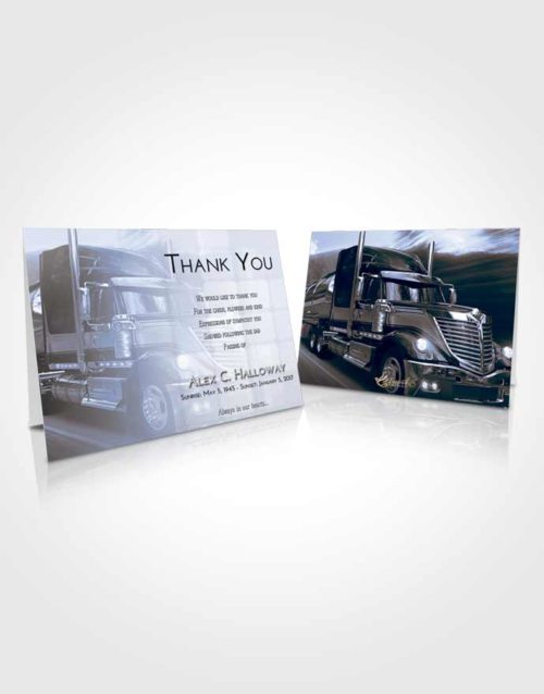 Funeral Thank You Card Template Splendid Trucker Life