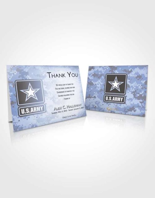 Funeral Thank You Card Template Splendid United States Army
