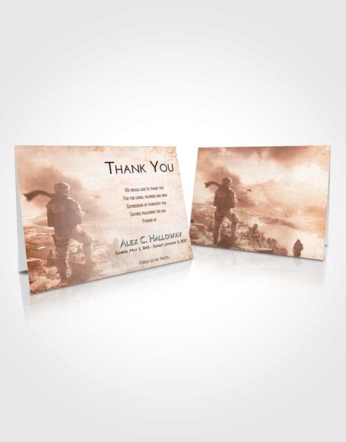 Funeral Thank You Card Template Strawberry Love Army Life