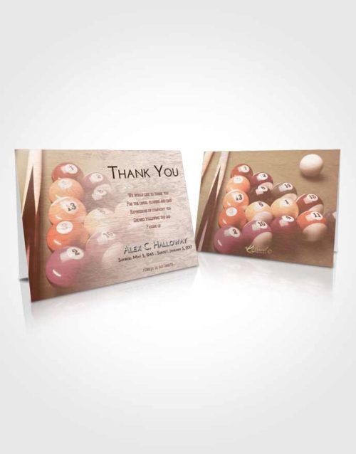 Funeral Thank You Card Template Strawberry Love Billiards Serenity