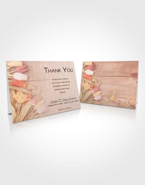 Funeral Thank You Card Template Strawberry Love Gardening Morning