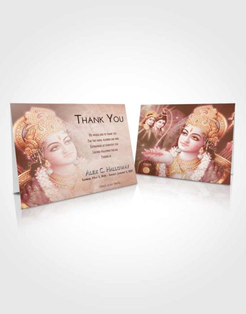 Funeral Thank You Card Template Strawberry Love Hindu Majesty