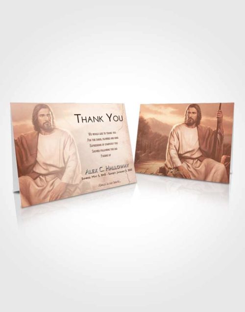 Funeral Thank You Card Template Strawberry Love Jesus Prayers