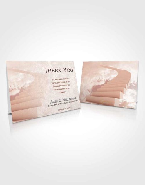 Funeral Thank You Card Template Strawberry Love Stairway to Divinity