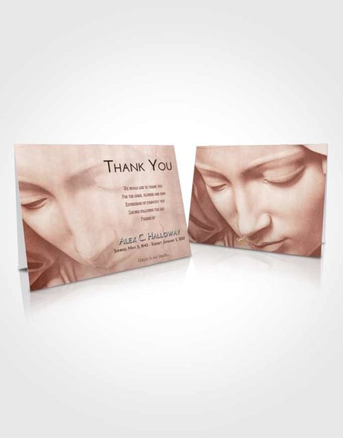 Funeral Thank You Card Template Strawberry Love Virgin Mary