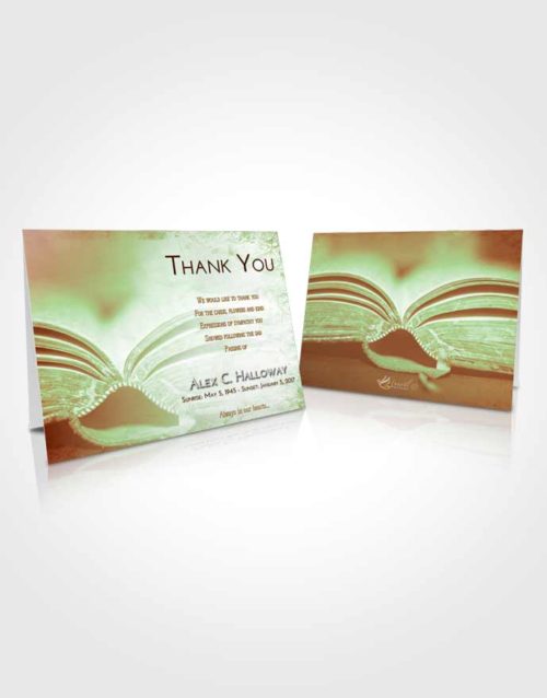 Funeral Thank You Card Template Strawberry Mist Bible Love