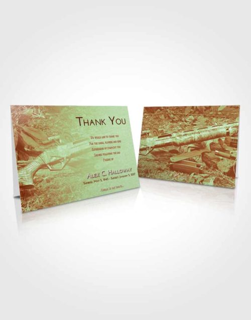 Funeral Thank You Card Template Strawberry Mist Hunters Life