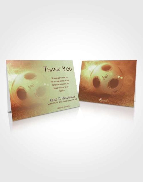 Funeral Thank You Card Template Strawberry Mist Soccer Miracle