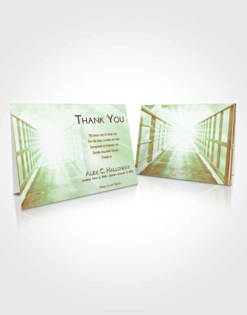 Funeral Thank You Card Template Strawberry Mist Stairway to Faith