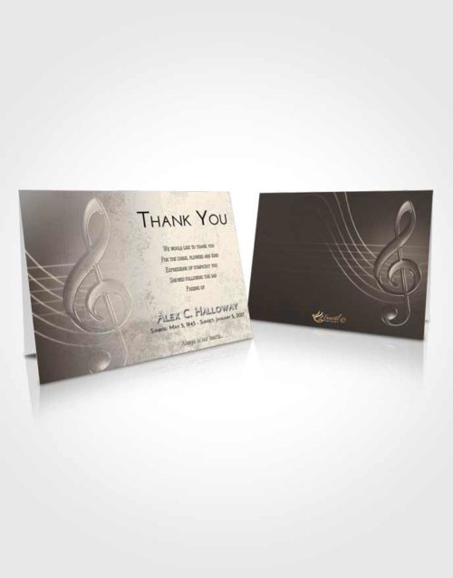 Funeral Thank You Card Template Tranquil Allegro