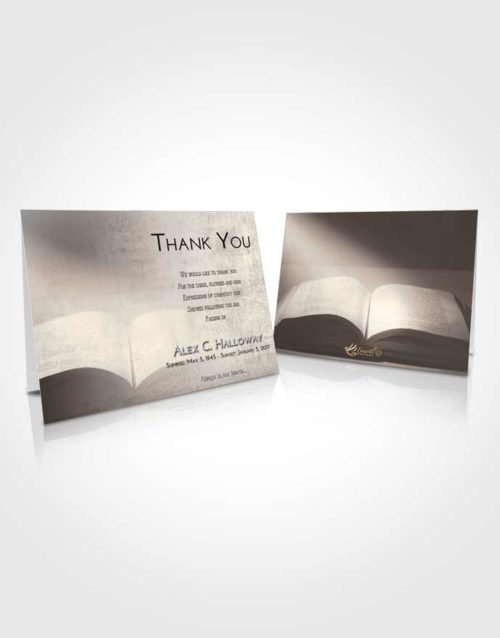 Funeral Thank You Card Template Tranquil Bible Faith