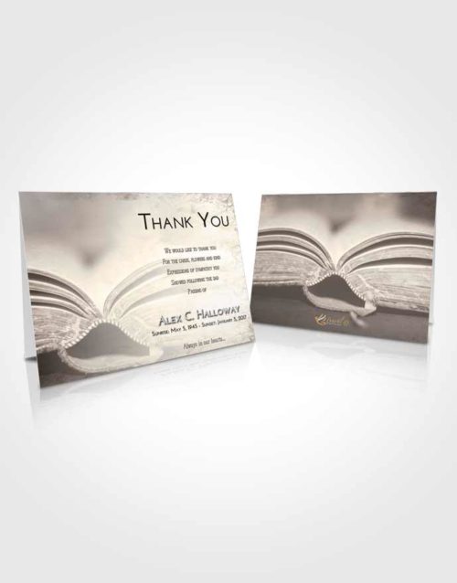 Funeral Thank You Card Template Tranquil Bible Love
