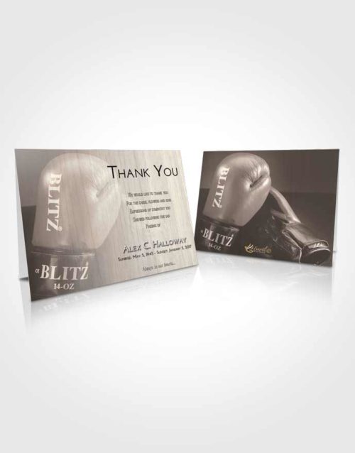 Funeral Thank You Card Template Tranquil Boxing Blitz
