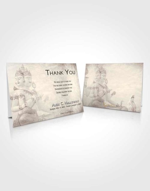Funeral Thank You Card Template Tranquil Brahma Desire