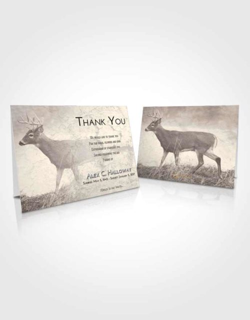 Funeral Thank You Card Template Tranquil Deer Game