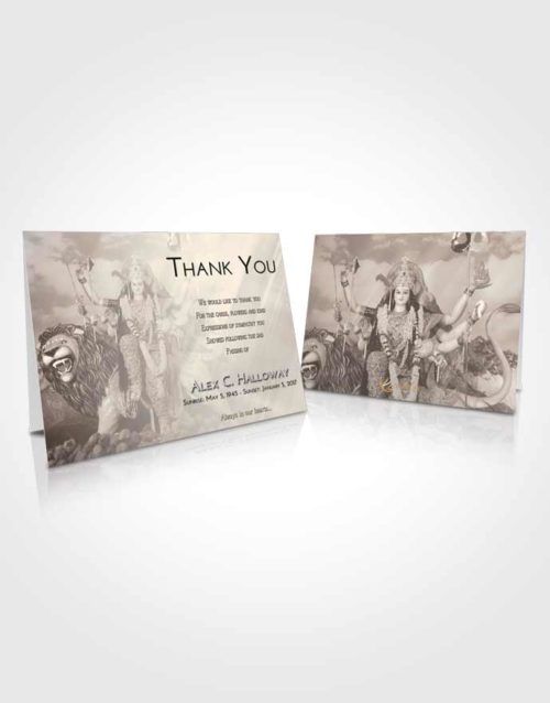 Funeral Thank You Card Template Tranquil Durga Tranquility