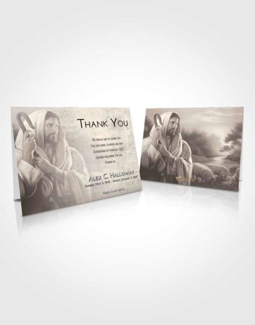 Funeral Thank You Card Template Tranquil Faith in Jesus
