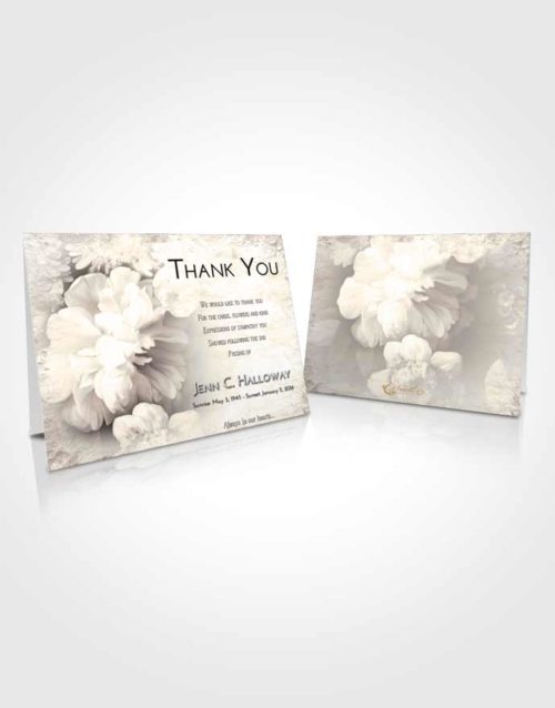 Funeral Thank You Card Template Tranquil Floral Mist