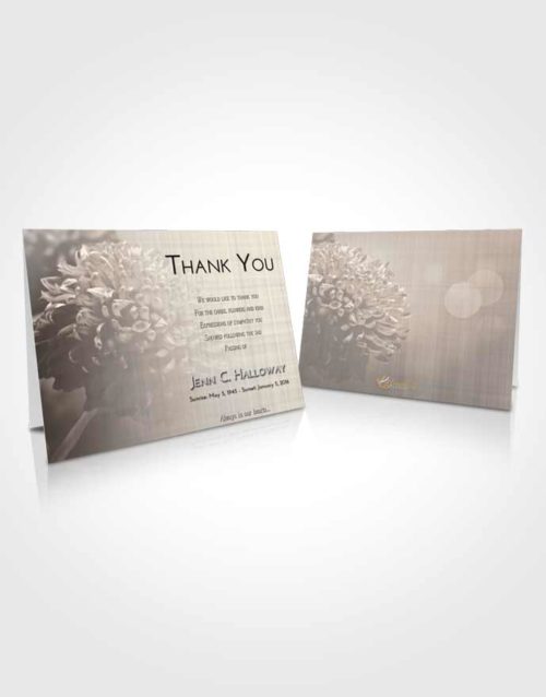 Funeral Thank You Card Template Tranquil Floral Morning