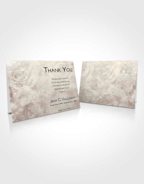 Funeral Thank You Card Template Tranquil Floral Relaxation