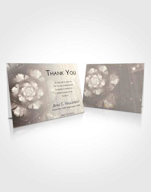 Funeral Thank You Card Template Tranquil Floral Secret