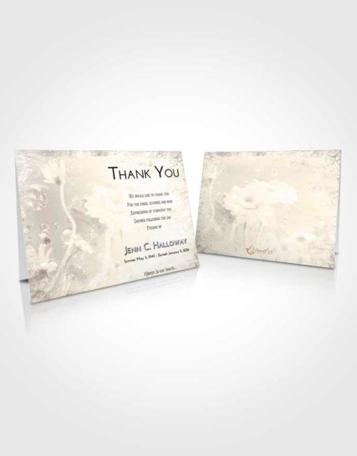 Funeral Thank You Card Template Tranquil Floral Tranquility