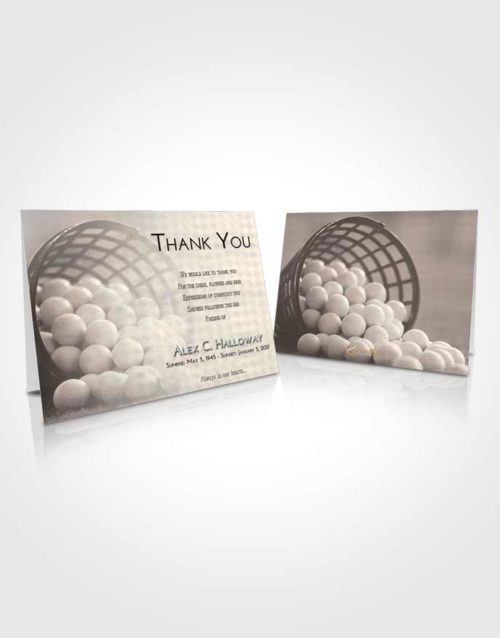 Funeral Thank You Card Template Tranquil Golf Tranquility