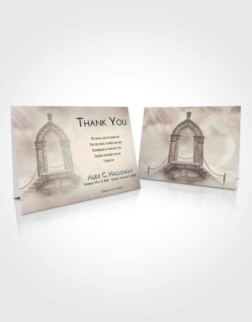 Funeral Thank You Card Template Tranquil Heavens Path