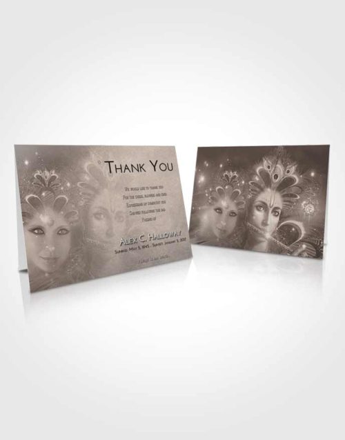Funeral Thank You Card Template Tranquil Hindu Desire