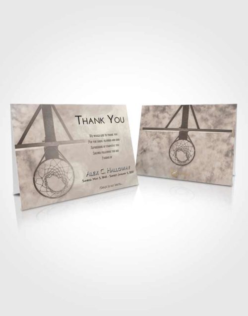 Funeral Thank You Card Template Tranquil In the Hoop