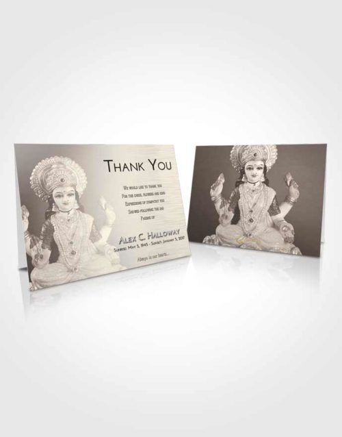 Funeral Thank You Card Template Tranquil Lakshmi Desire