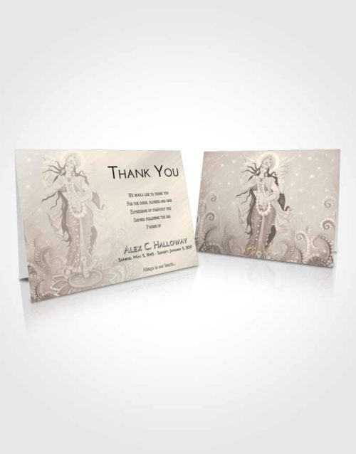 Funeral Thank You Card Template Tranquil Lakshmi Divinity