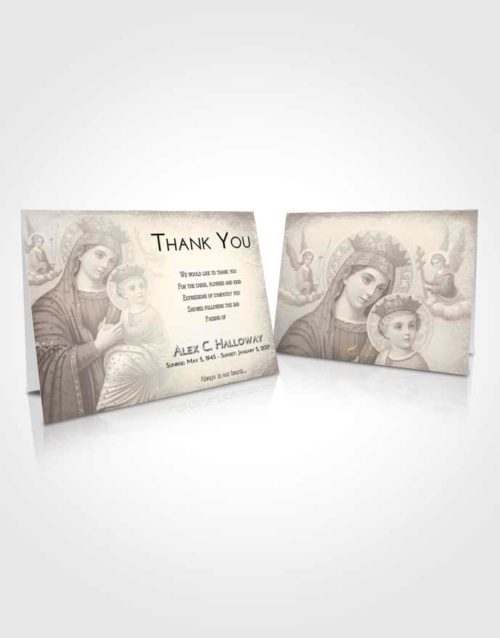 Funeral Thank You Card Template Tranquil Marys Love