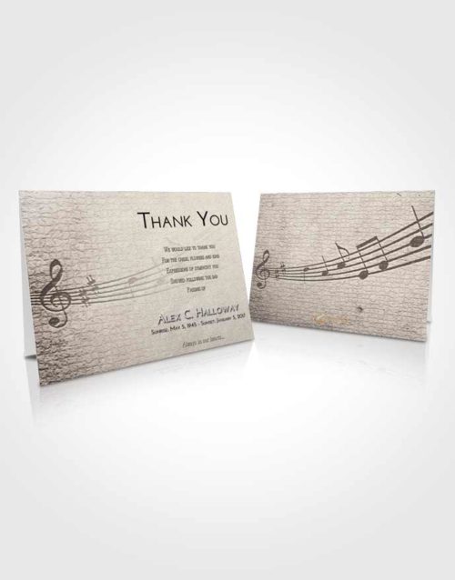 Funeral Thank You Card Template Tranquil Portamento