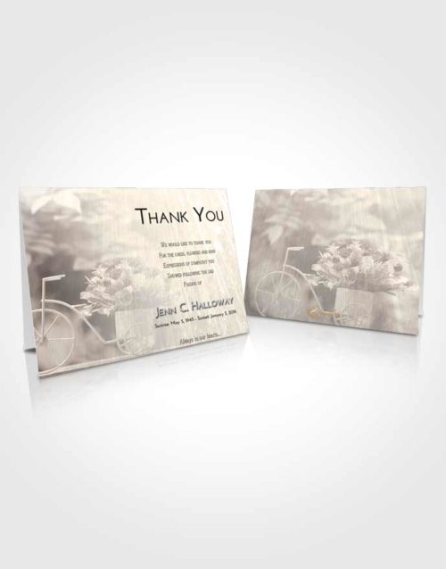 Funeral Thank You Card Template Tranquil Rose Love