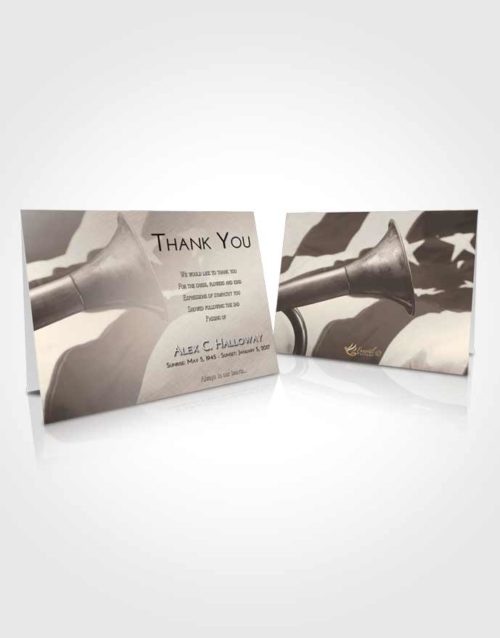 Funeral Thank You Card Template Tranquil Service Honor
