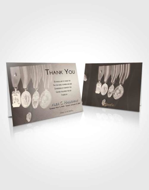 Funeral Thank You Card Template Tranquil Service Reward