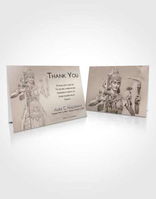 Funeral Thank You Card Template Tranquil Shiva Desire