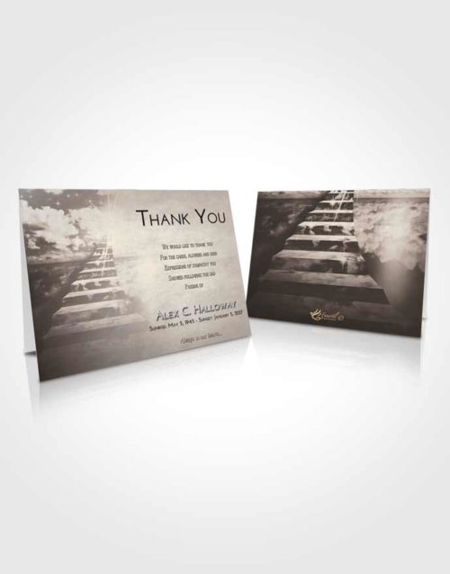 Funeral Thank You Card Template Tranquil Stairway for the Soul
